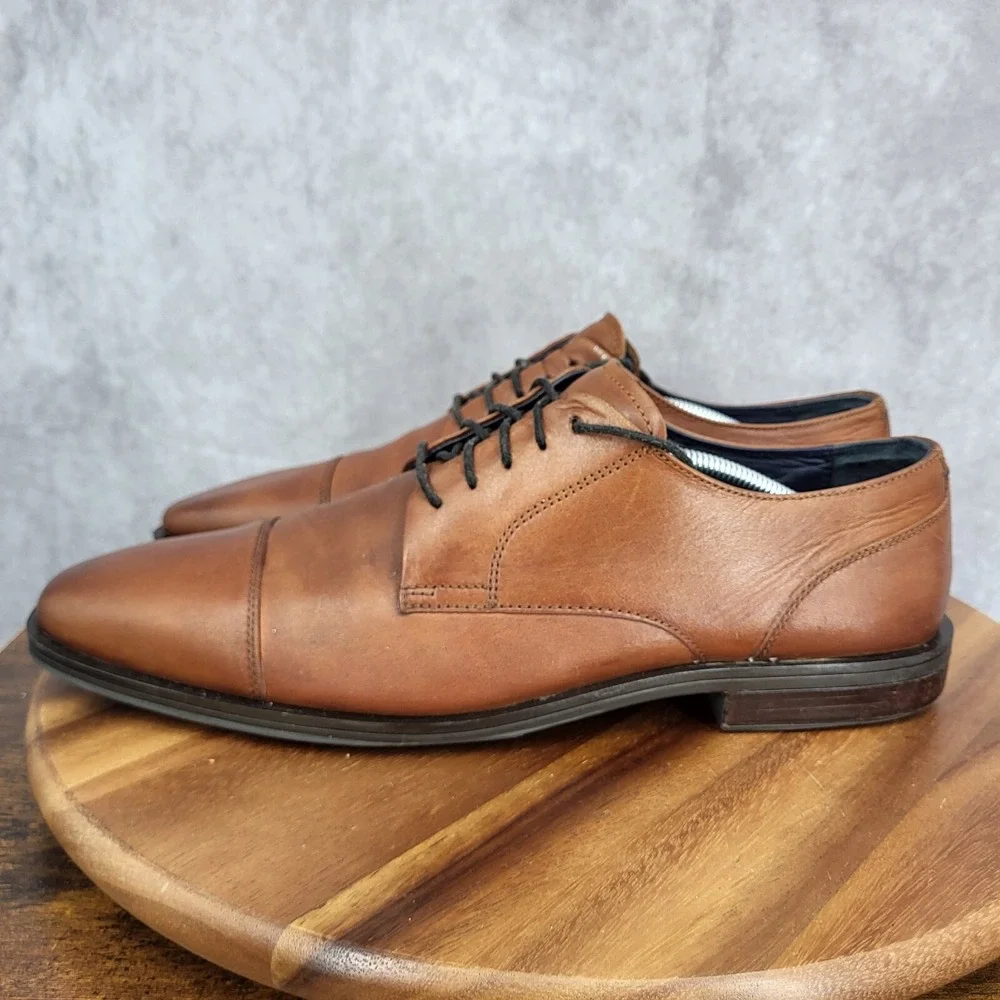 Cole Haan Dawes Grand.OS Oxford Shoes Mens‎ 12 M Brown Leather  Cap Toe Derby
